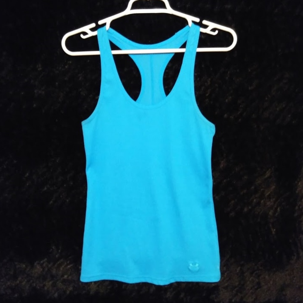 [Under Armour] Blue Racerback Tank (Size M)